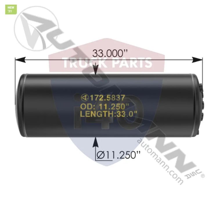 3596837C1 Air Tank For IHC - International