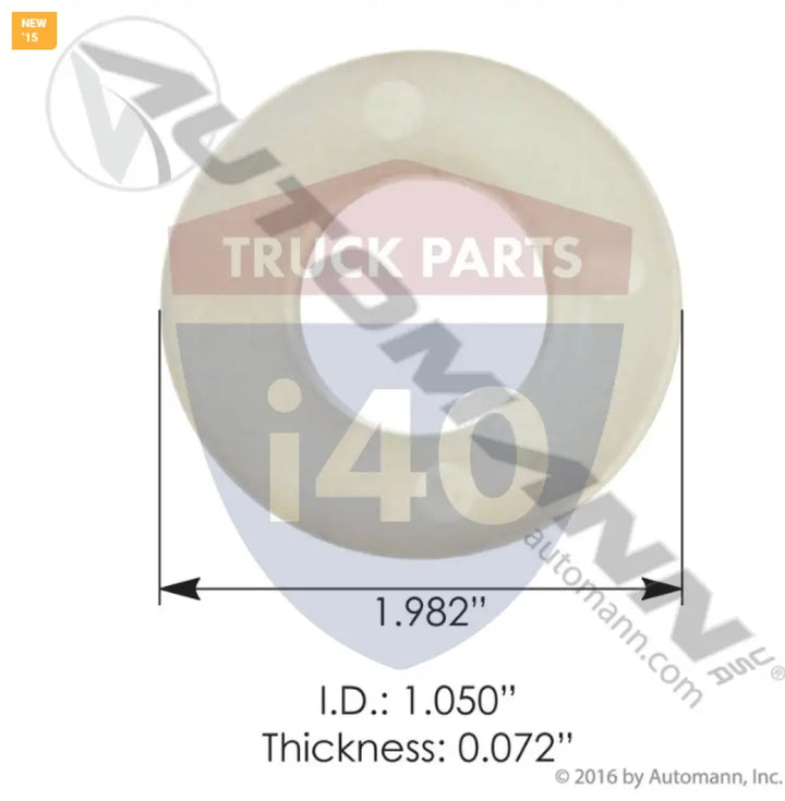 Automann M59695 Clutch Bearing Washer Kenworth - Clutch Bearing Washer Kenworth