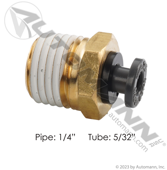 016124 PLC Male Connector 5/32 1/4in For Velvac