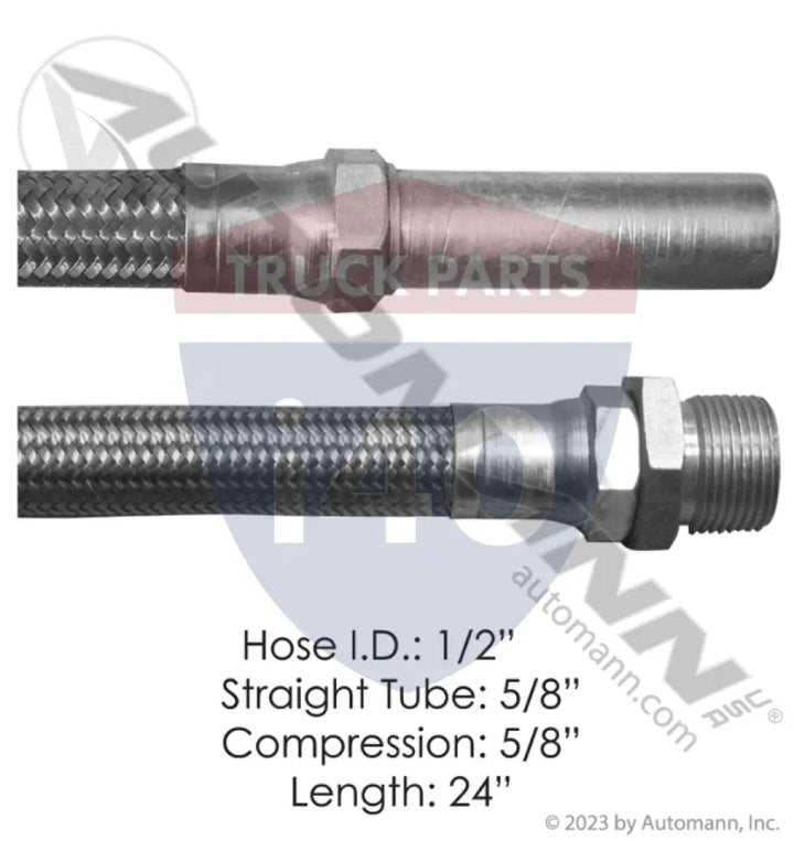 KN17501 Discharge Hose 1 Tube 1 Compression 24in For Haldex - Hose Assemblies