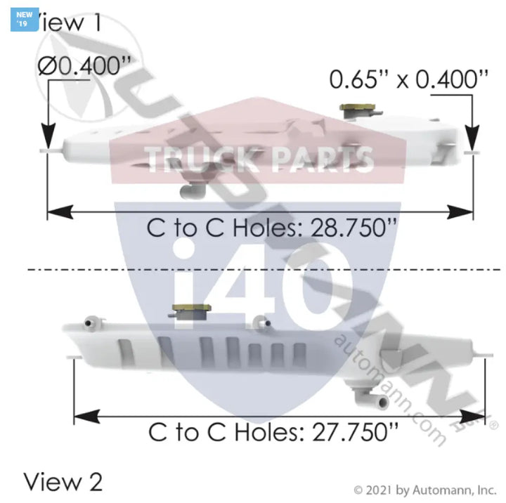 Automann 575.1093 Coolant Reservoir Ford - Ford