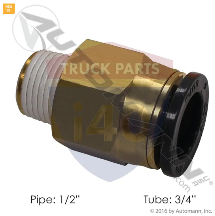 Automann 177.116812D PLC Male Connector 3/4 1/2in - Male Connectors-Composite
