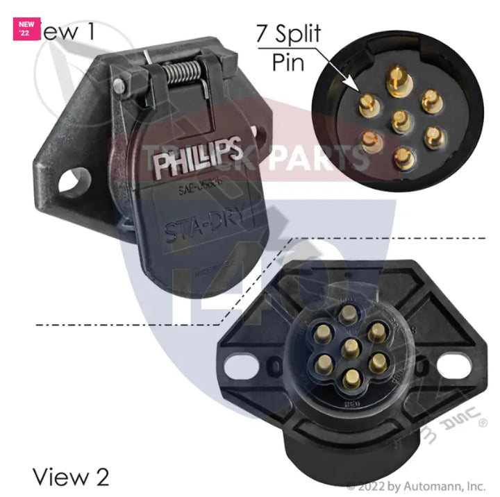 38187 Socket 7 Pin w/Bullet STA-DRY For Tectran - 7-Way Sockets (J560)