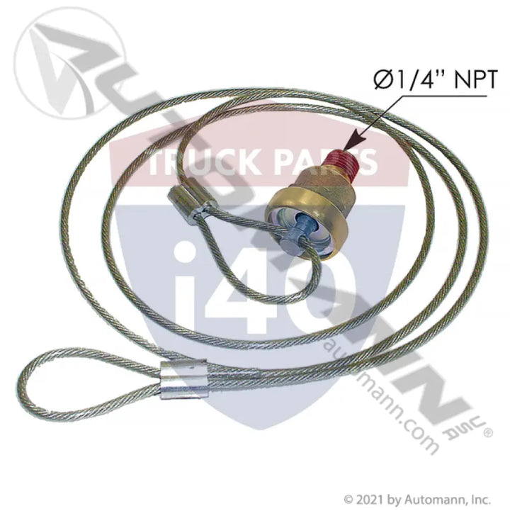Automann 170.12105 Drain Valve w/60in Cable - Drain Valves