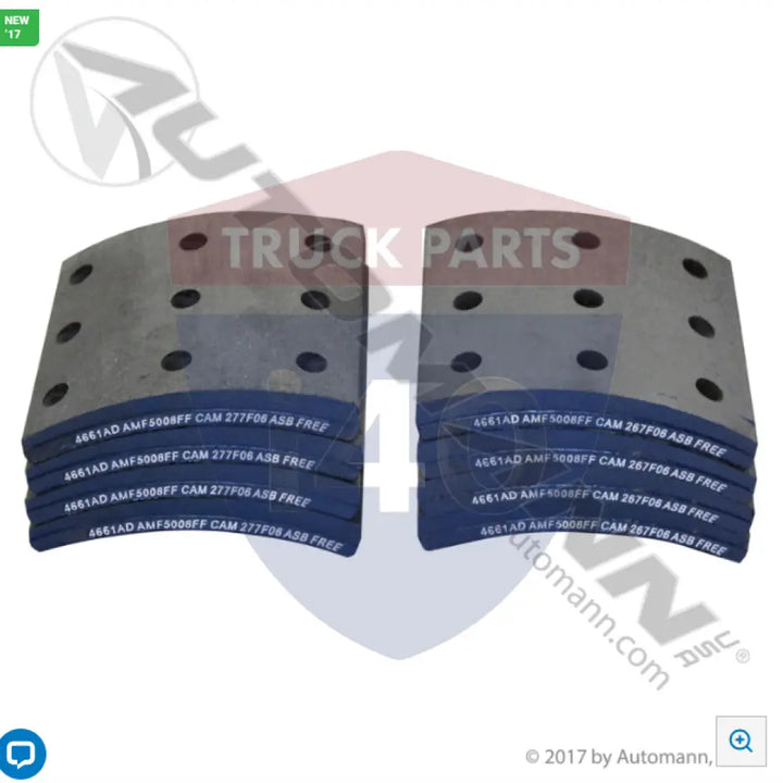 Automann 140.4661A.50 Brake Lining - 20K Lb GAWR