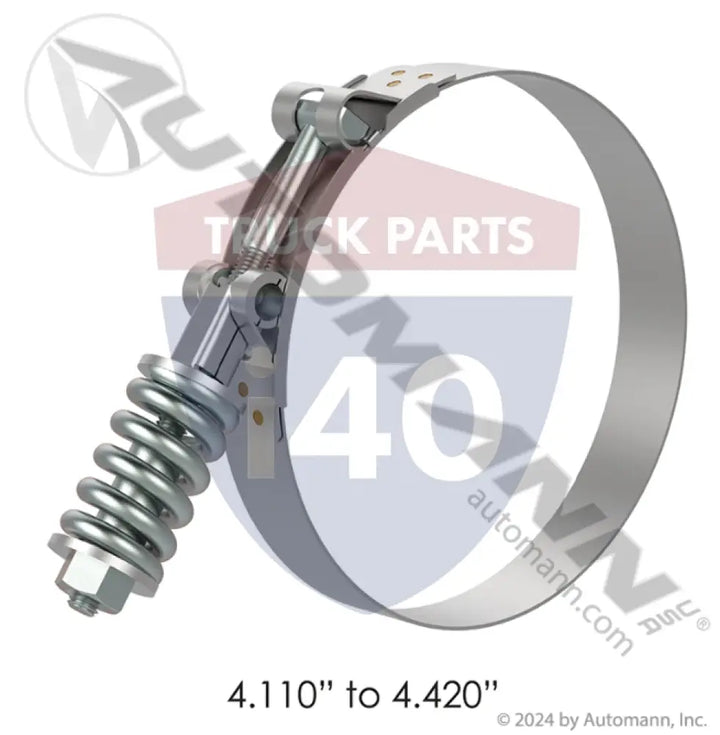 03631000106 HD T-Bolt Clamp 4.11in to 4.42in For Norma - Spring Loaded T-Bolt Clamps - Heavy Duty