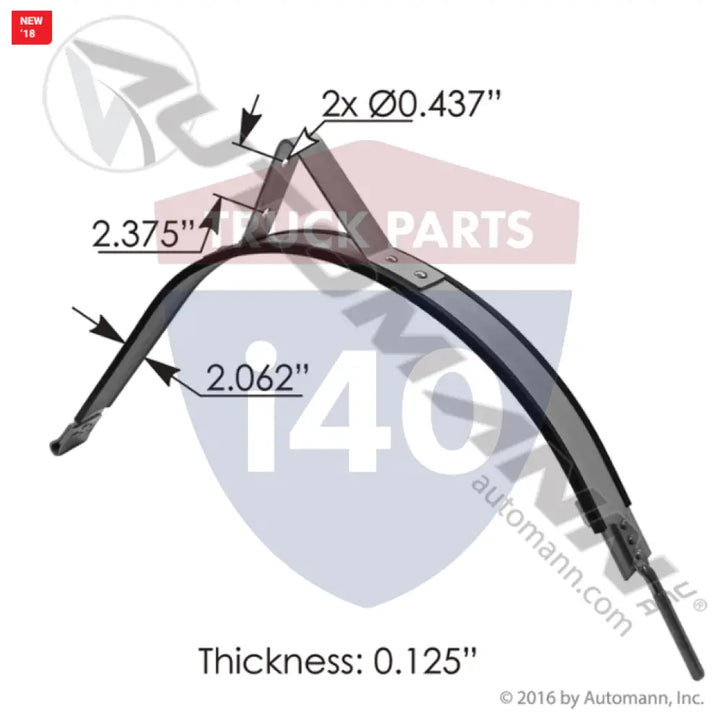 K84-1013-005 Fuel Tank Strap For Kenworth - Fuel Tank Strap Kenworth