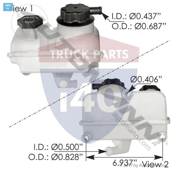 A1417924000 Power Steering Reservoir For Freightliner - Freightliner