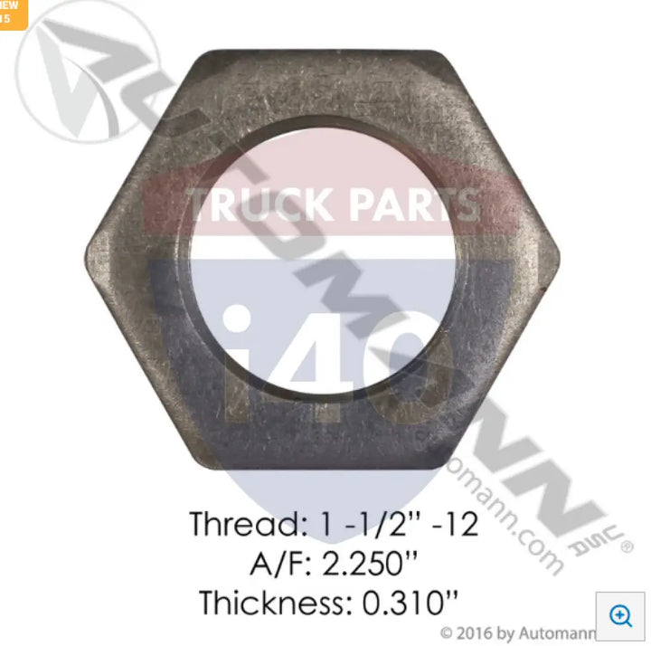 1227X102 Spindle Nut For Meritor - Trailer Axle
