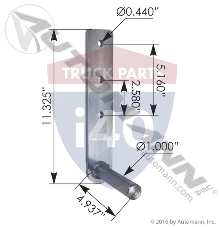 Automann M59389 Hood Hinge Pin Kenworth - Hood Hinge Pin Kenworth