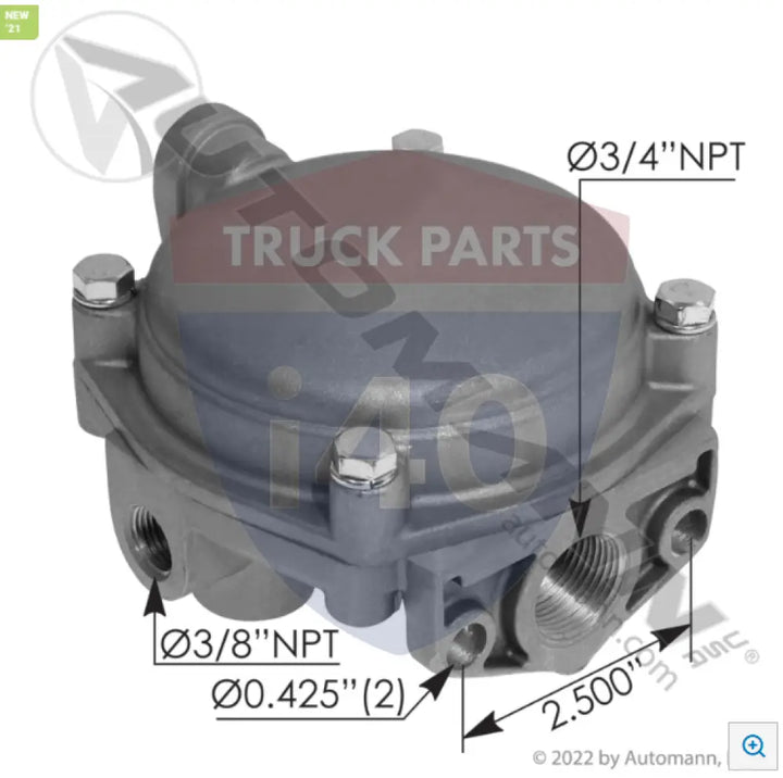 Automann 170.279952 R6 Type Relay Valve - Relay Valves