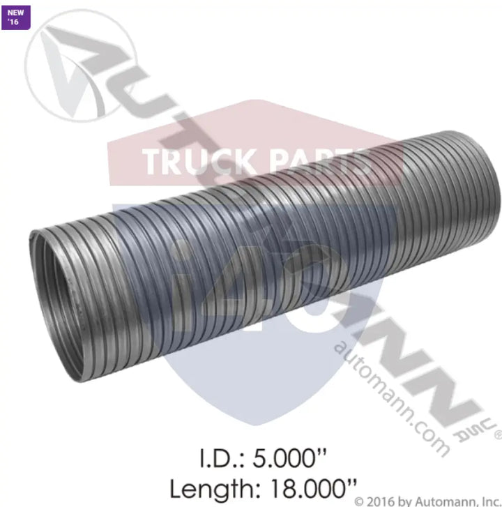 Automann 562.U7350-18SS Flex Tubing 5in 18in 409SS - Flex Tubing 5in X 18in 409SS