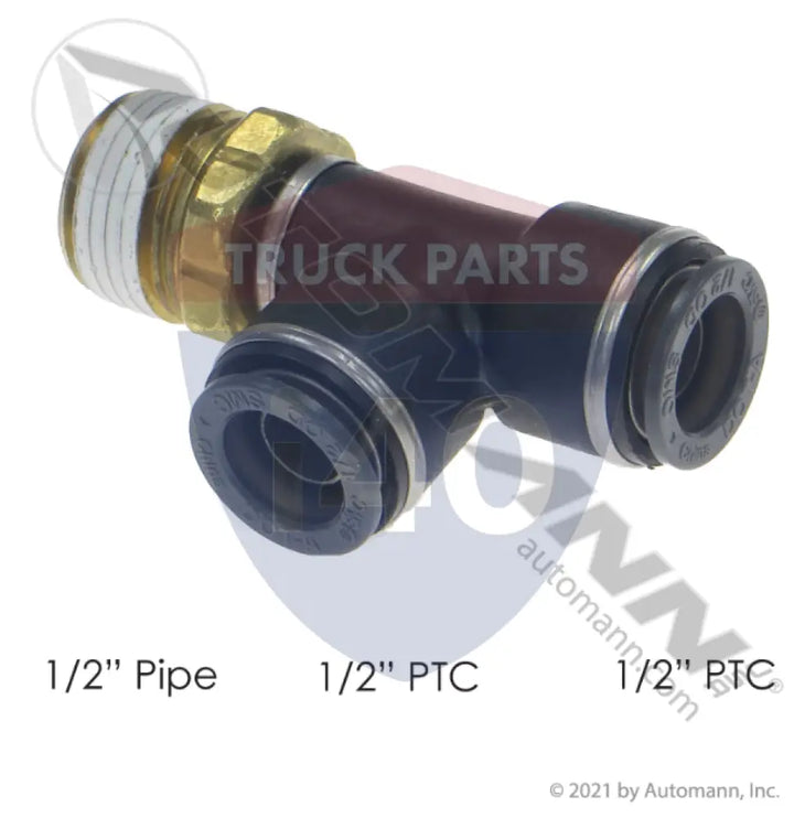 S771PMT-8-8 PLC Swivel Male Run Tee 1/2 1/2in For Sloan - Male Run Tees-Composite