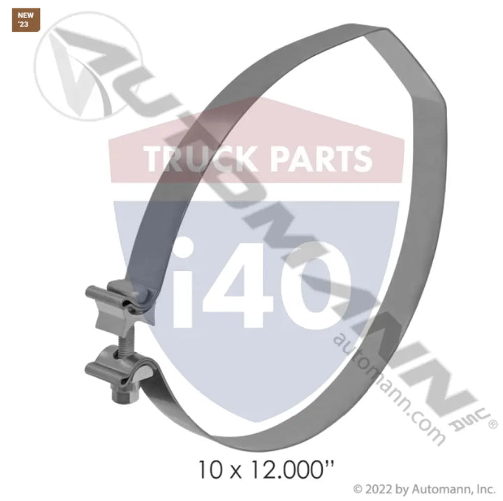 1222886001 Mounting Clamp SS Freightliner - Tank Accessories