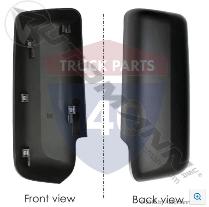 Automann 563.75008 Mirror Back Cover LH Black Peterbilt - Mirror Back Cover LH Black Peterbilt