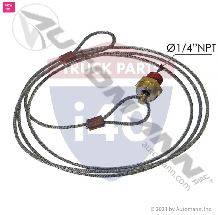 Automann 170.12105LP Drain Valve Low Profile 60in Cable - Drain Valves