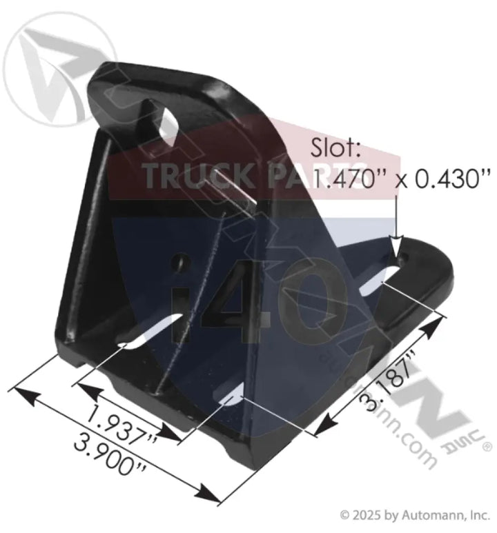 Automann M59516L Hood Guide Bracket LH Kenworth - Hood Guide Bracket LH Kenworth