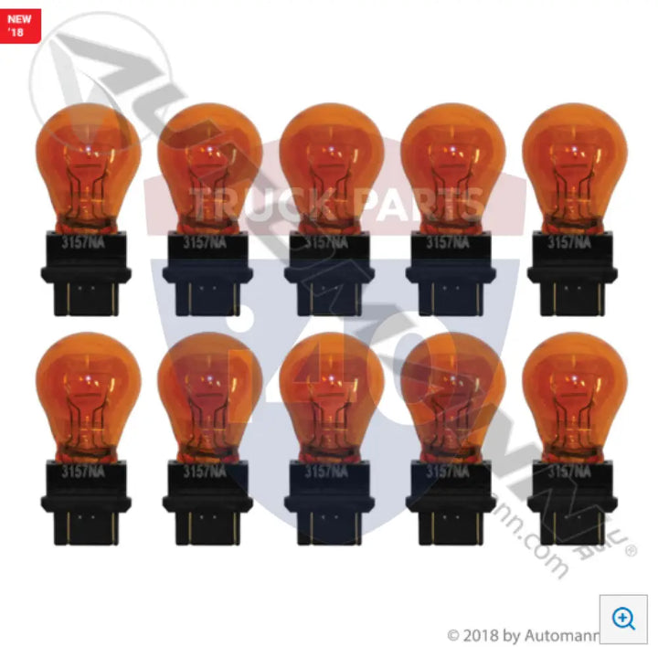 3157NA Miniature Bulb 3157NA Amber 10pk For Industry Reference - Lighting