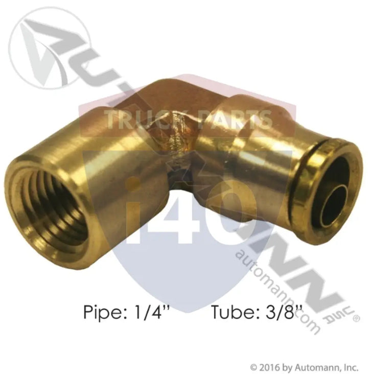 Automann 177.13B706C Brass PLC Female Elbow 3/8 3/8in - Female 90° Elbows-Brass