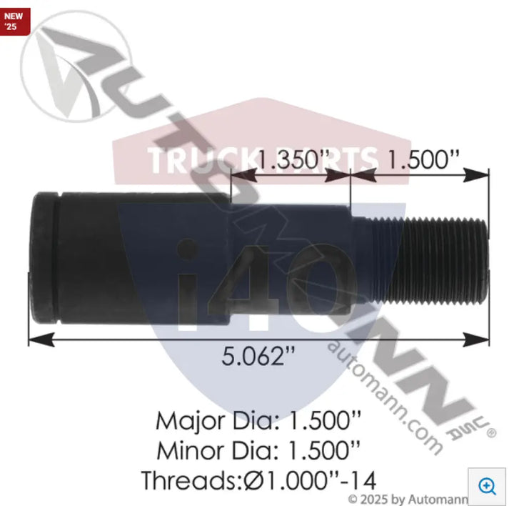 B1705 Anchor Pin For Eaton - Brake Anchor Pins