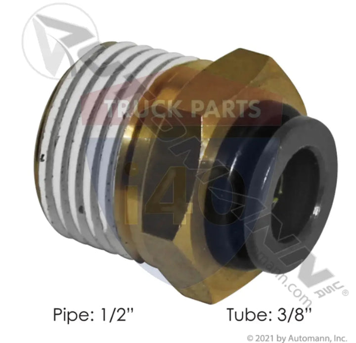 Automann 177.11686D PLC Male Connector 3/8 1/2in - Male Connectors-Composite