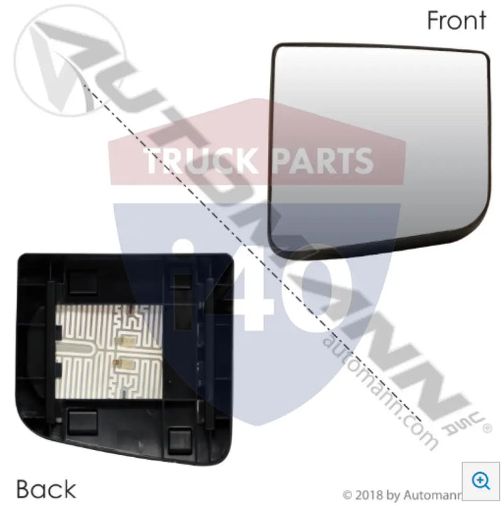154800014 Mirror Glass Convex Heated RH For Peterbilt - Mirror Glass Convex Heated RH Peterbilt