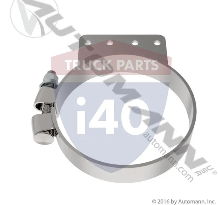 Automann 562.U5951BKC Stack Mtg Bracket 5in Chrome Kenworth - Stack Mtg Bracket 5in Chrome Kenworth