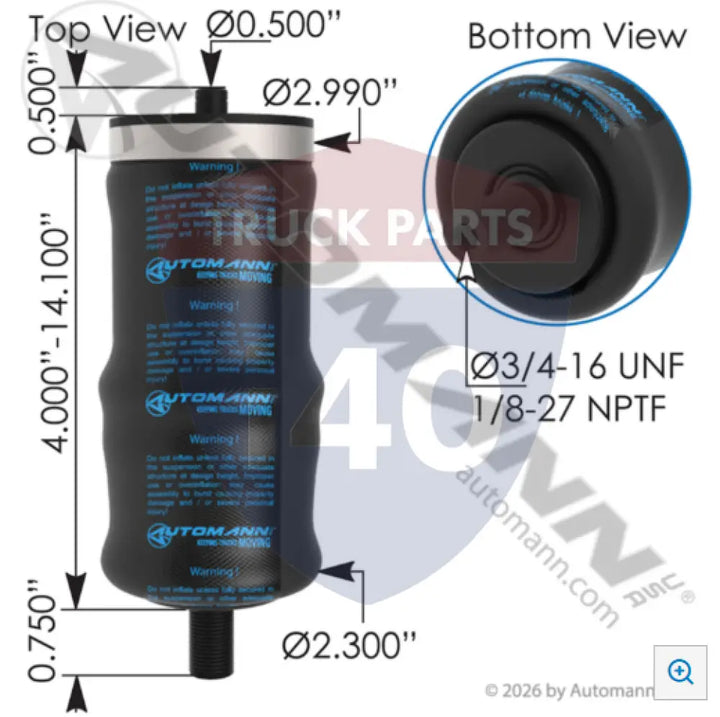 W023587074 Air Spring Cabin For Firestone - Air Spring Cabin