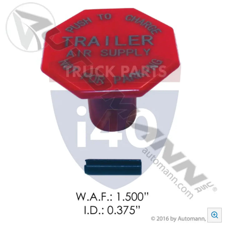 290655 Knob With Pin Red For Bendix - Knobs