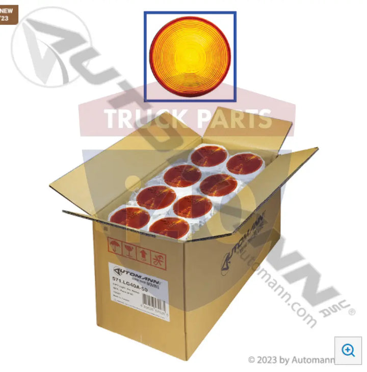 Automann 571.LG40A-50 F/P/T Light 4in Amber 50-pcs - F/P/T Light 4in Amber 50-pcs