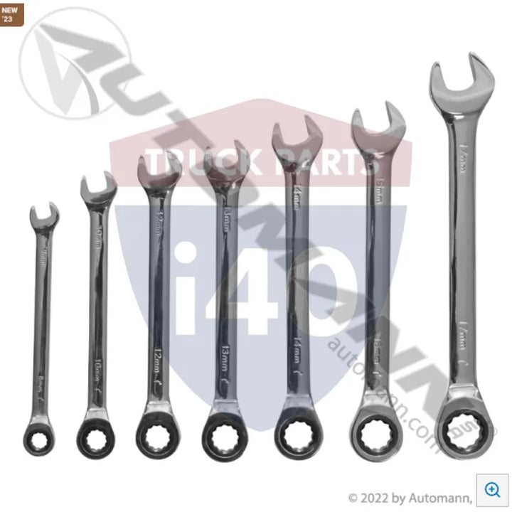 95552 Ratcheting Combo Wrench Set Metric 7pc For Harbor Freight - Sockets & Wrenches