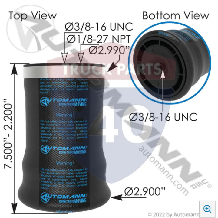W023587152 Air Spring Cabin For Firestone - Air Spring Cabin