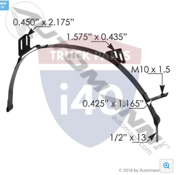 Automann M203459 Fuel Tank Strap RH International - Fuel Tank Strap RH International