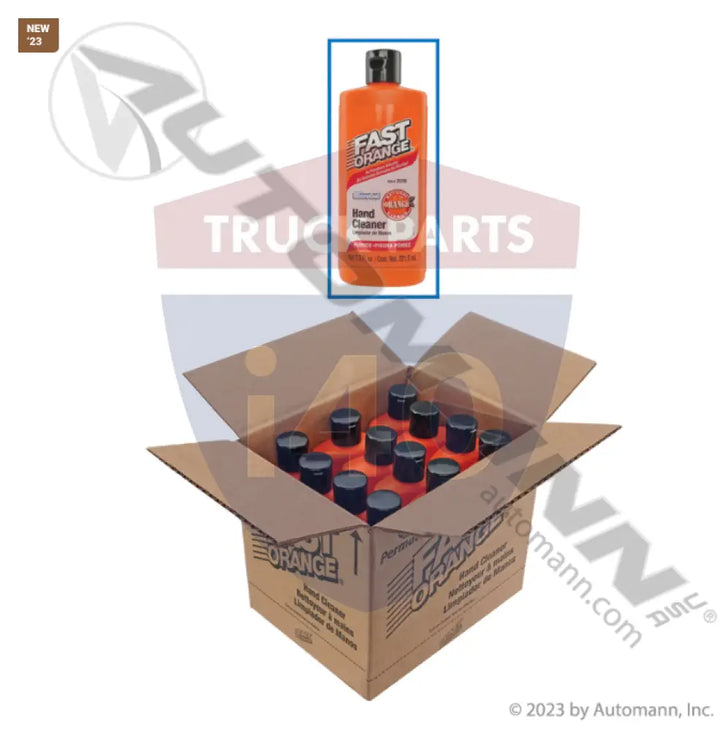 Permatex PRX25108CTN FAST ORANGE Hand Cleaner Pumice Lotn -12 - Hand Care