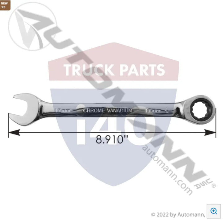 Automann 579.4217RM Ratcheting Combo Wrench 17mm - Sockets & Wrenches