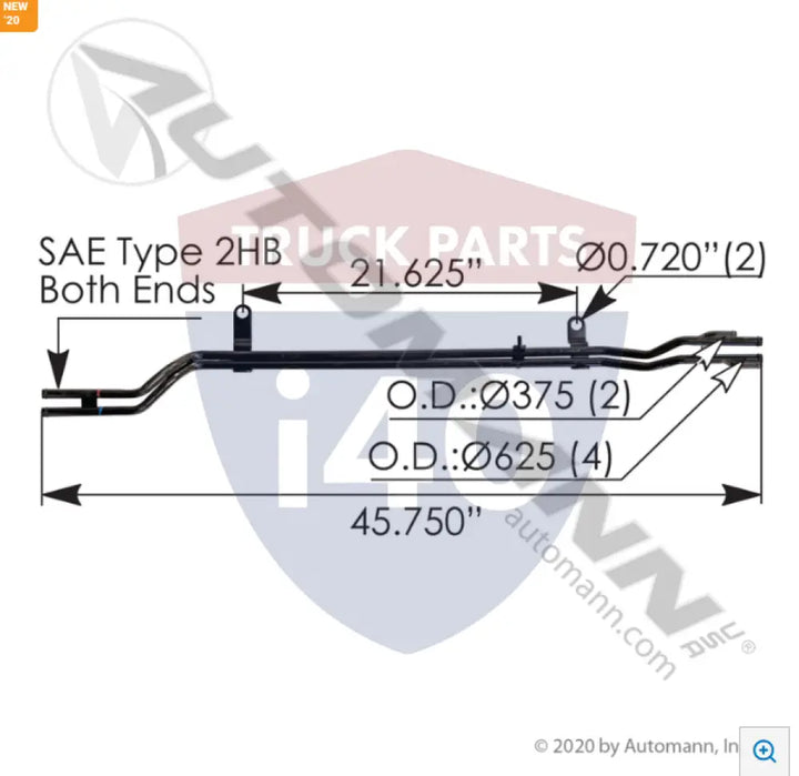 A0431392000 Coolant Tube For Freightliner - Emissions Aftertreatment