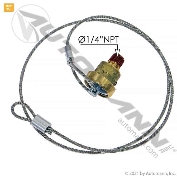 027112972 Drain Valve w/36in Cable For Volvo