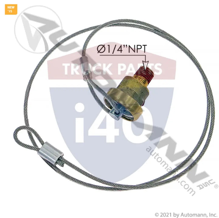 Automann 170.12103 Drain Valve w/36in Cable - Drain Valves