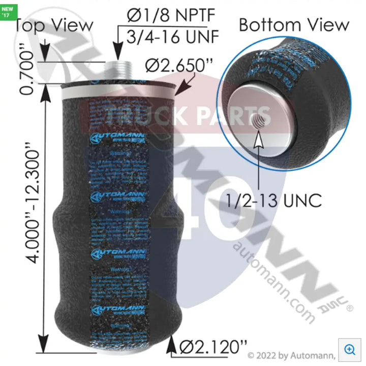 227QS39301 Air Spring Cabin For Mack - Air Spring Cabin