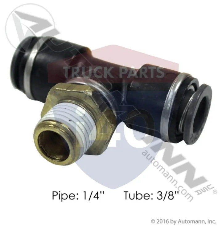 Automann 177.11726B PLC Swivel Male Branch Tee 3/8 1/4in - Male Branch Tees-Composite