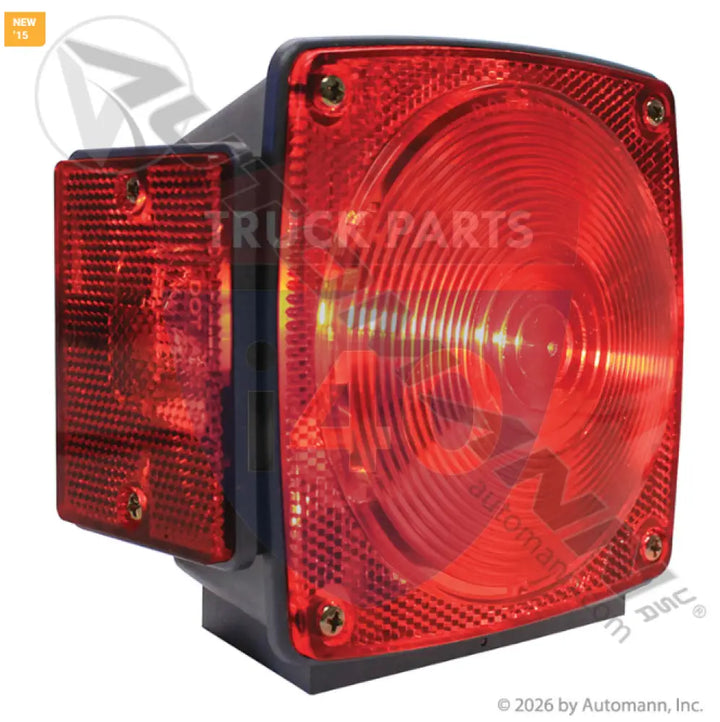 ST8RB S/T/T Light 4-3/4in Square Red LH For Optronics - S/T/T Light 4-3/4in Square Red LH