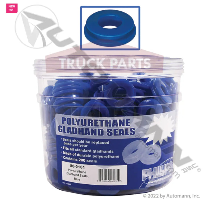 Phillips PHI80-0161 Gladhand Seal Bucket - Service Poly Pack of 200 - Gladhand Seals