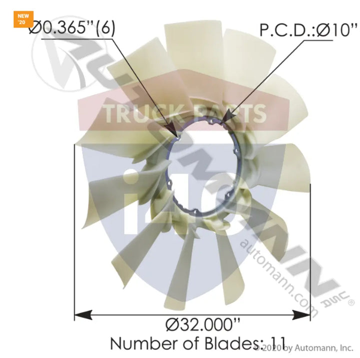 Automann 810.FB9921 Fan Blade - Fan Blades