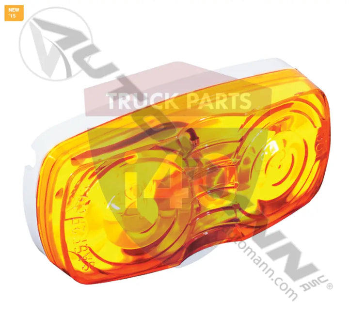 46793 Marker Light 2in 4in Bullseye Amber For Grote - Marker Light 2in X 4in Bullseye Amber