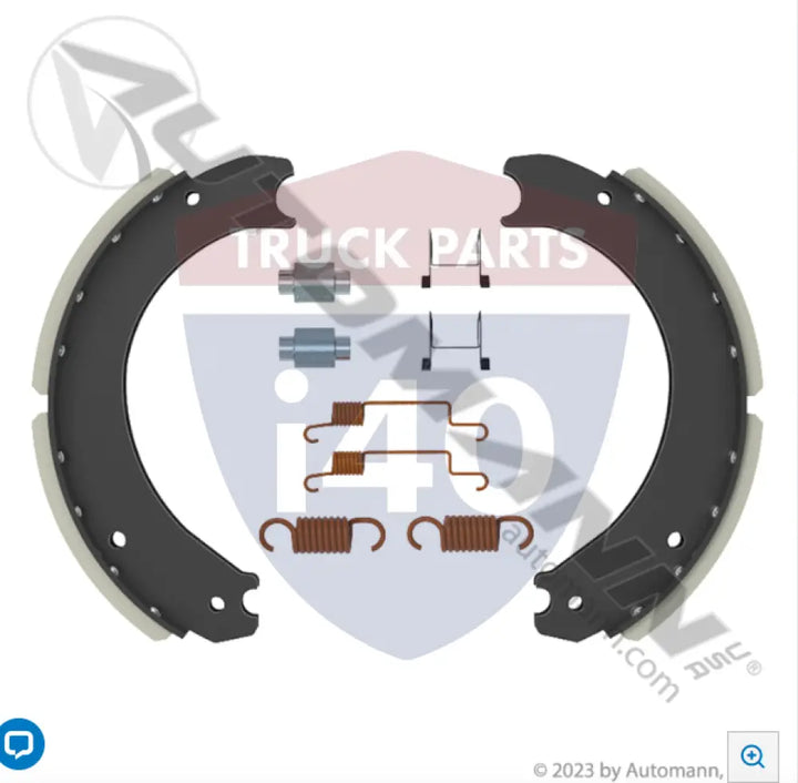 Automann 144.470980.31101 Brake Shoe Box Kit - 25K Lb GAWR