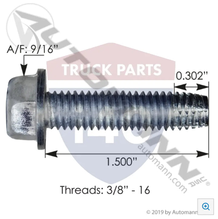 10X1421 Self Tapping Bolt For Meritor - Brake Hardware