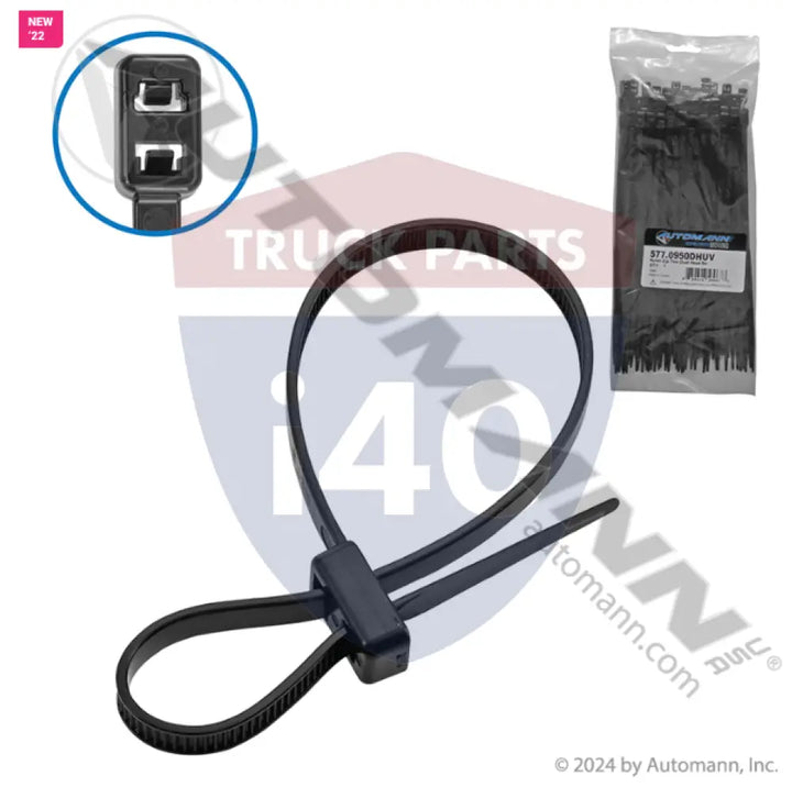 Automann 577.0950DHUV Nylon Zip Ties Dual Head 9in - Nylon Ties
