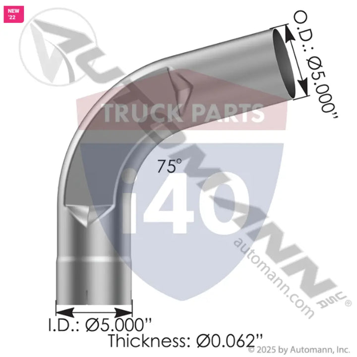 1413395 Exhaust Elbow ALZ For Peterbilt - Exhaust Elbow ALZ Peterbilt