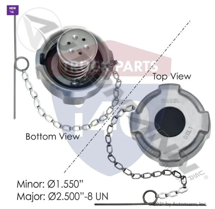 Automann 572.1022 Fuel Cap 2-1/2in Vented - Fuel Cap 2-1/2in Vented