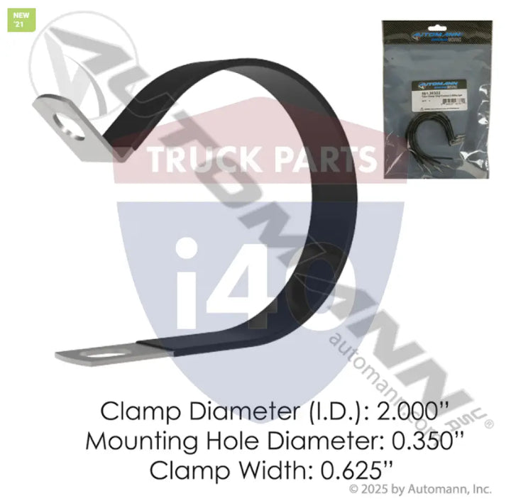 Automann 561.30322 Tube Clamp Vinyl Coated 2.000in - Vinyl Coated